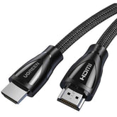 UGREEN (HD140) HDMI 2.1 Ultra High Speed Cable Up To 8K@60 , 4K@120Hz, Cotton braided, 180 Degree, Nickel plated- 3M | UGREEN HD140 HDMI 2.1 |